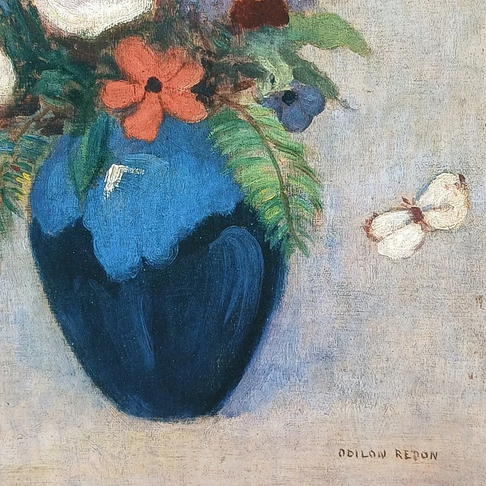 Odilon Redon Flowers in a Vase Art Note Card Blank Greeting Card Phoenix Museum